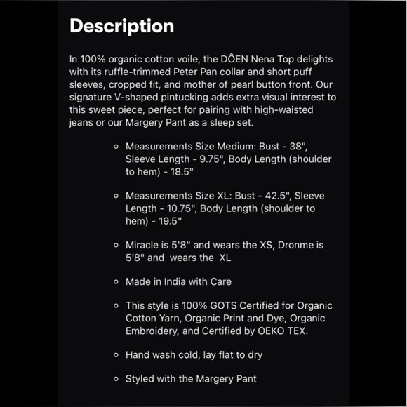 Doen Nena Top - Picture 2 of 6